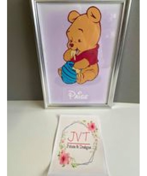 Baby Winnie The Pooh Name - Print