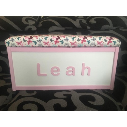 Pink Butterfly Toy Box