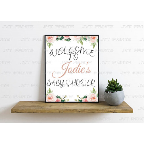 Floral Baby Shower Print